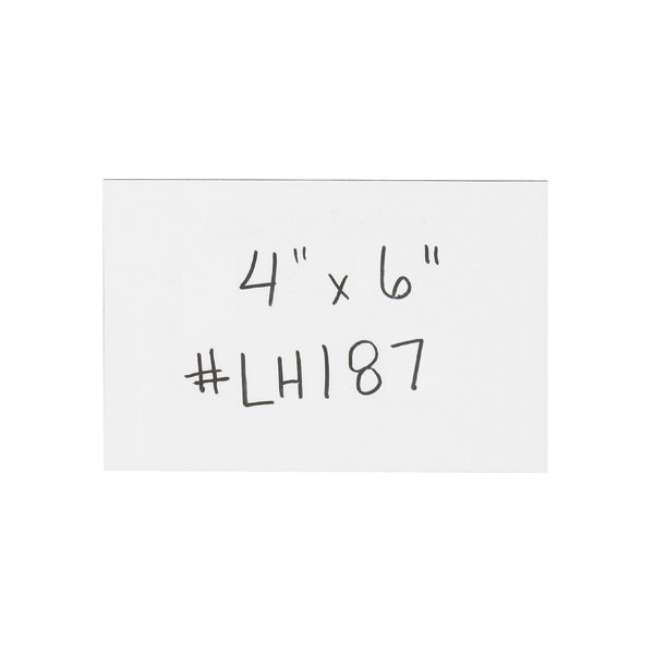 Bsc Preferred 4 x 6'' White Warehouse Labels - Magnetic Strips, 25PK LH187 - main